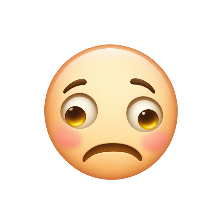 絵文字：Blushing emoji with bulging cheeks and a cheeky face with eyes looking up to the left