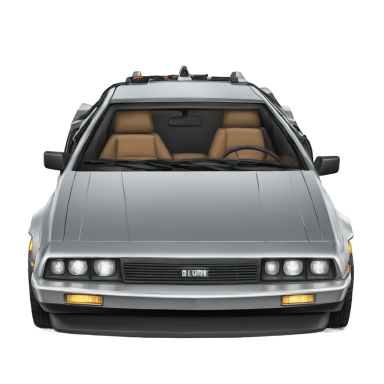 genmoji: The Delorian from Back to the Future