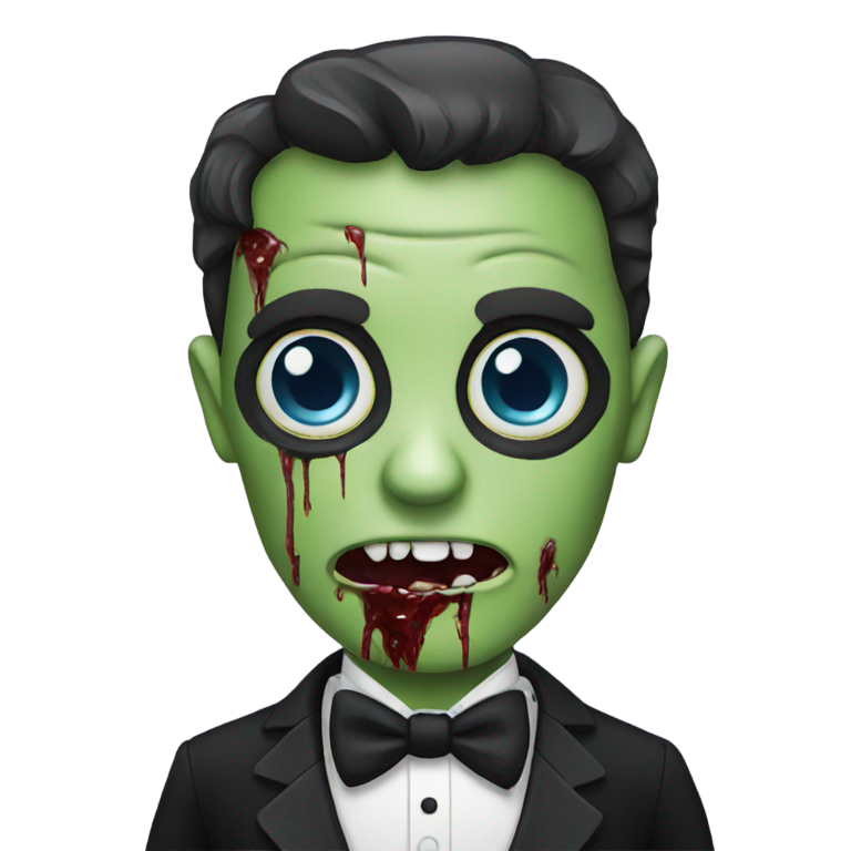 genmoji：穿燕尾服的僵尸