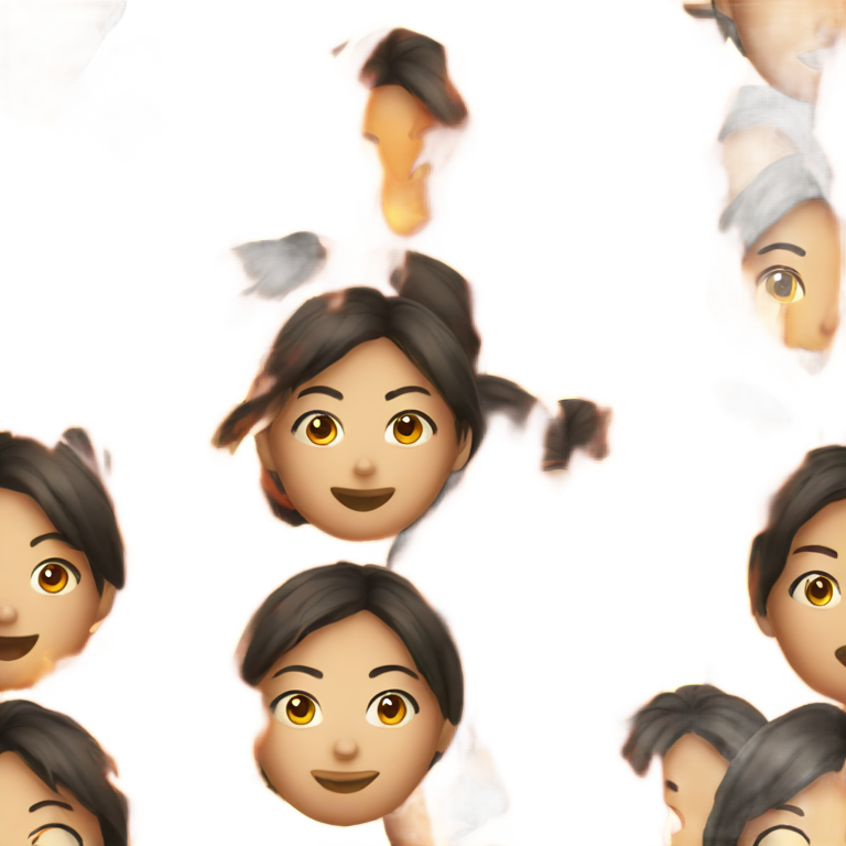 絵文字：アジア系少女の炎エモジ