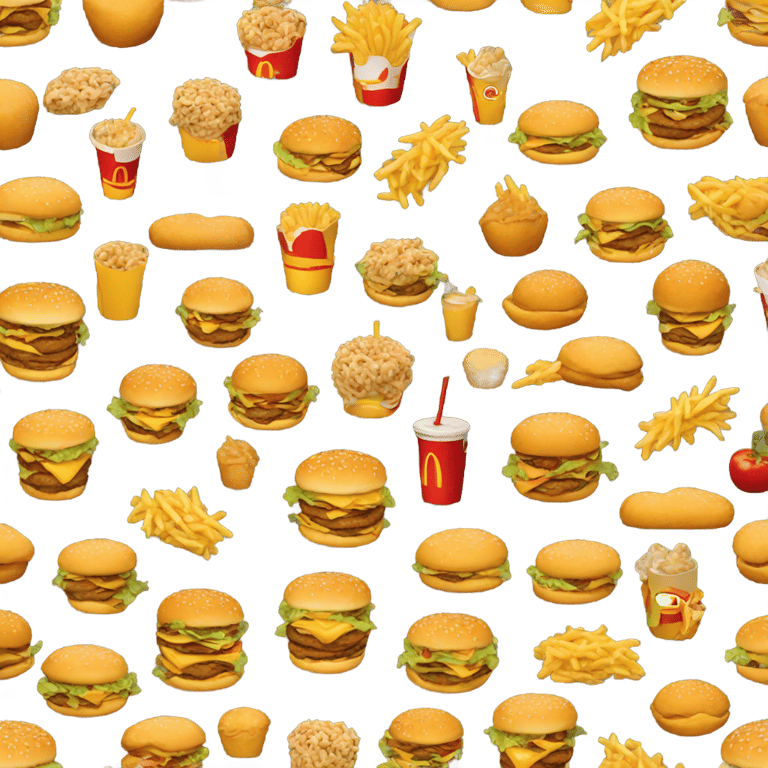 genmoji：麦当劳食品