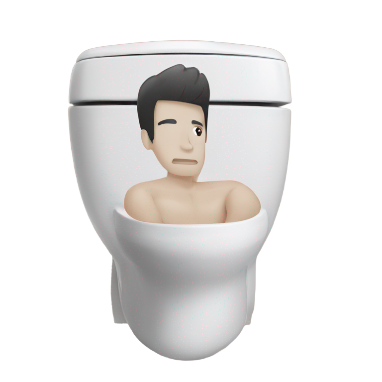 絵文字：スキビディトイレにロナウドの顔
