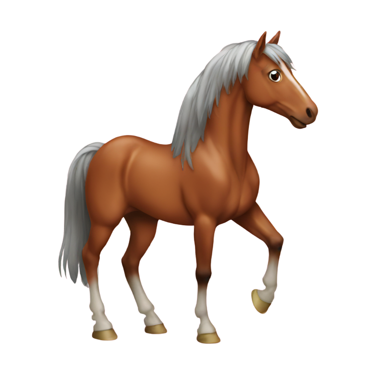 genmoji : horse with HUGE penis
