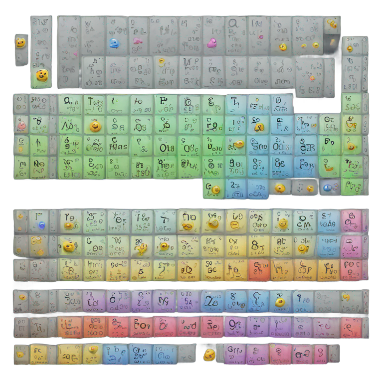 絵文字：ボロン元素周期表
