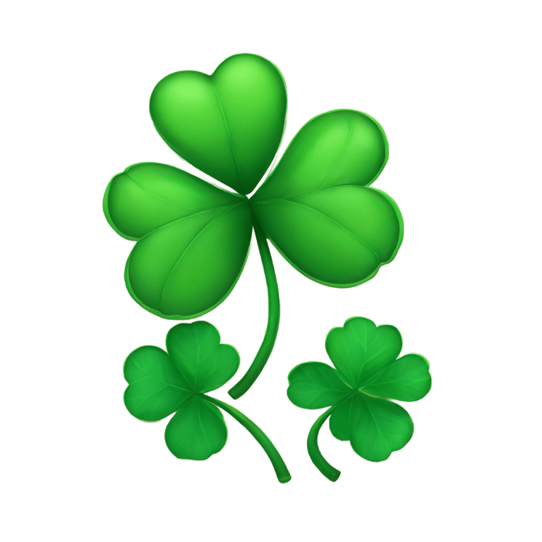 genmoji: An 4 league clover with the words bettterdays and Cicero and a heart