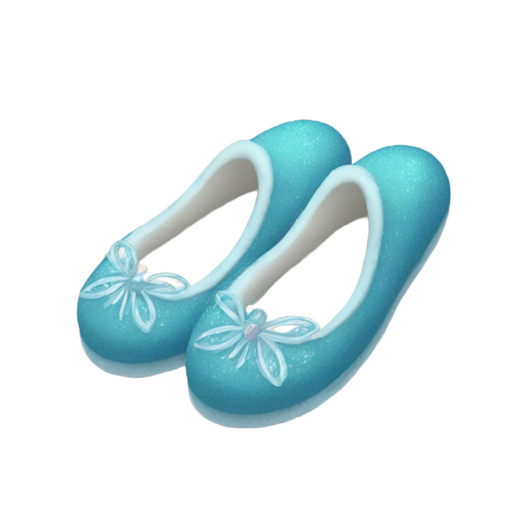 genmoji：elsa inpired slippers