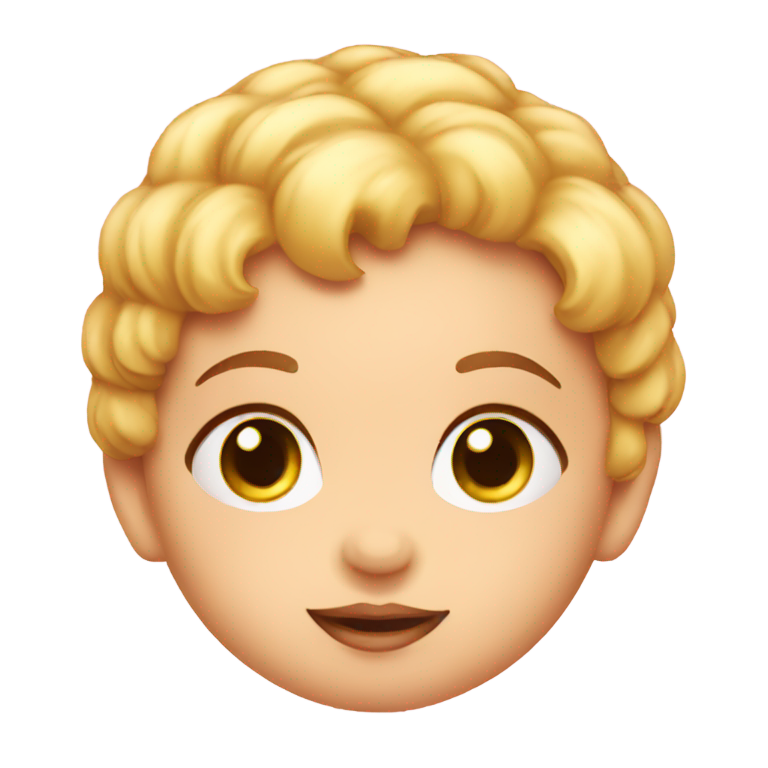genmoji：婴儿在女士头上