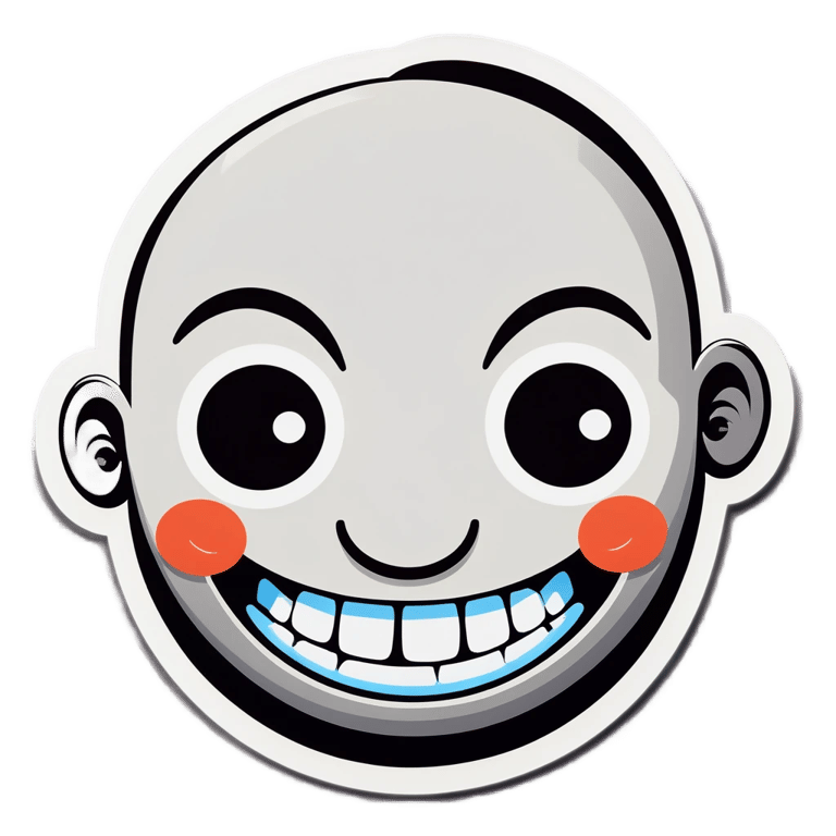 genmoji：微笑的三眼脸