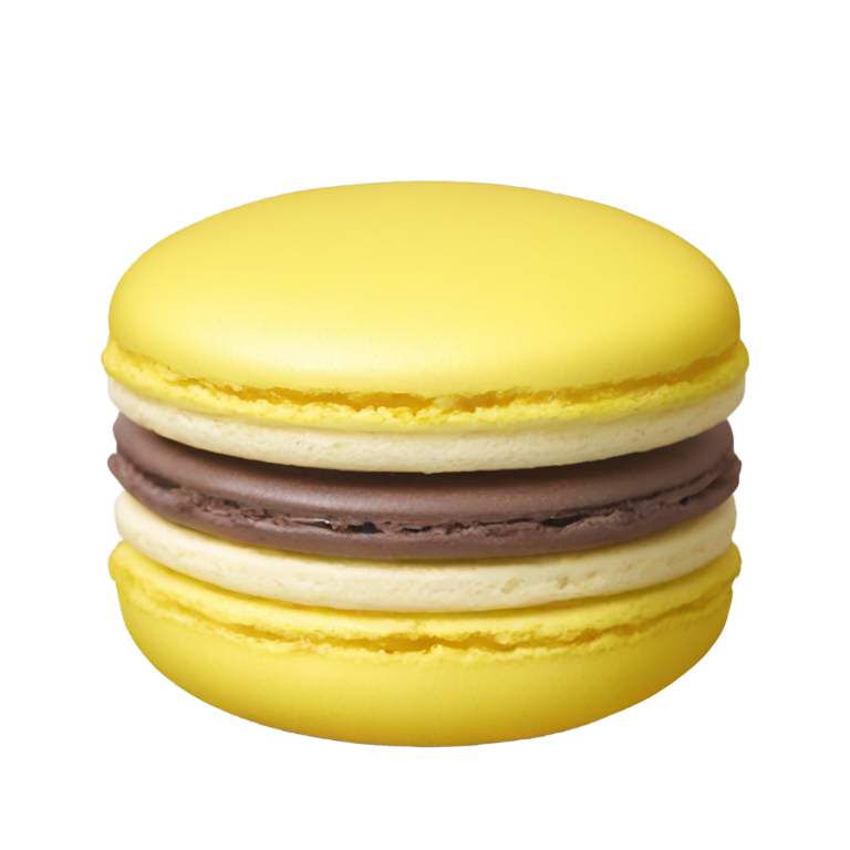 genmoji : Un macaron jaune