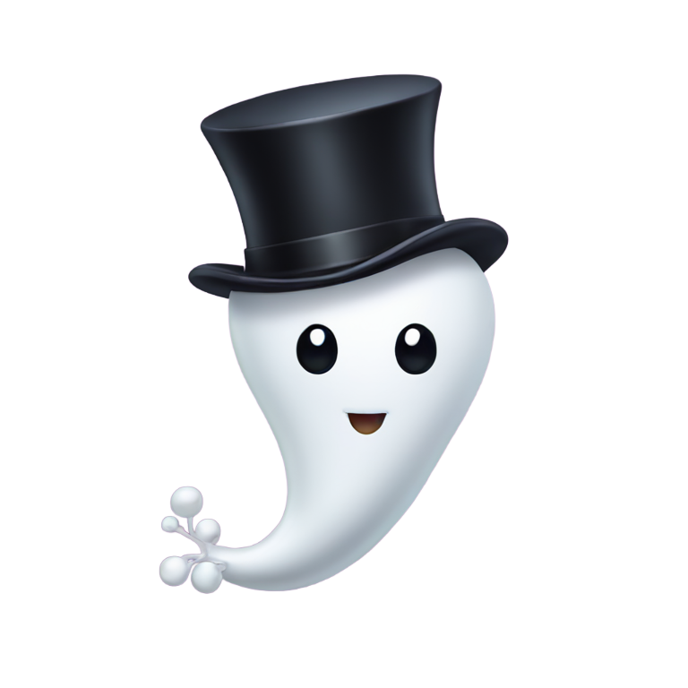 genmoji：戴着礼帽的胡子精子