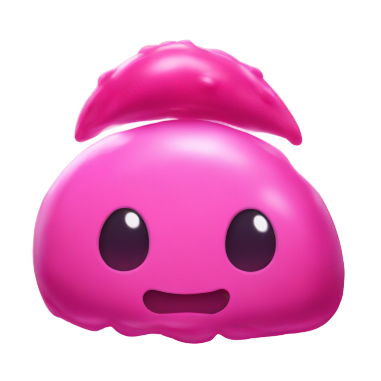 genmoji：来自史莱姆牧场的粉红史莱姆