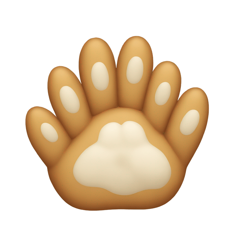genmoji : puffy paw