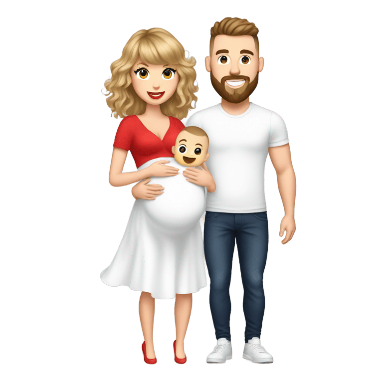 genmoji：泰勒·斯威夫特和特拉维斯·凯尔西将有宝宝