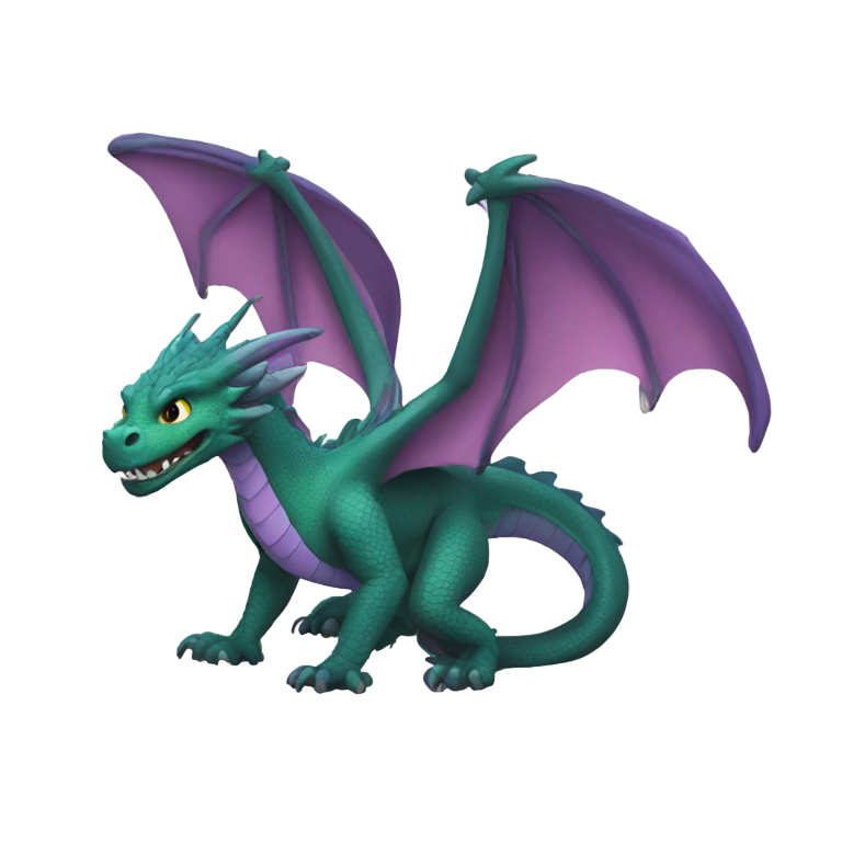 絵文字：ドラゴン、クレイ、マッドウィング、《炎の翼》のキャラクター