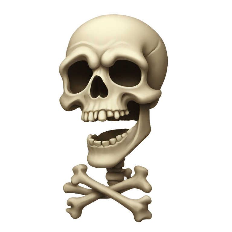 genmoji: Crazy skull