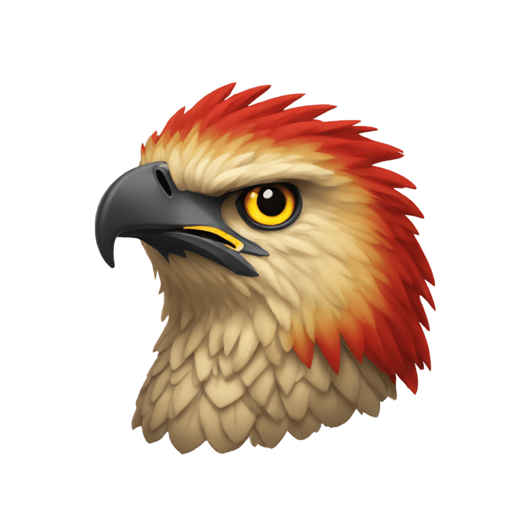 genmoji：红发鹰（Hawk）