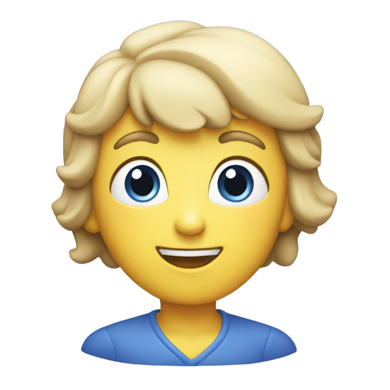 絵文字：シンプルな一粒の青いブルーベリー、Apple iOS絵文字スタイル、3D丸みを帯びた柔らかいシェーディング