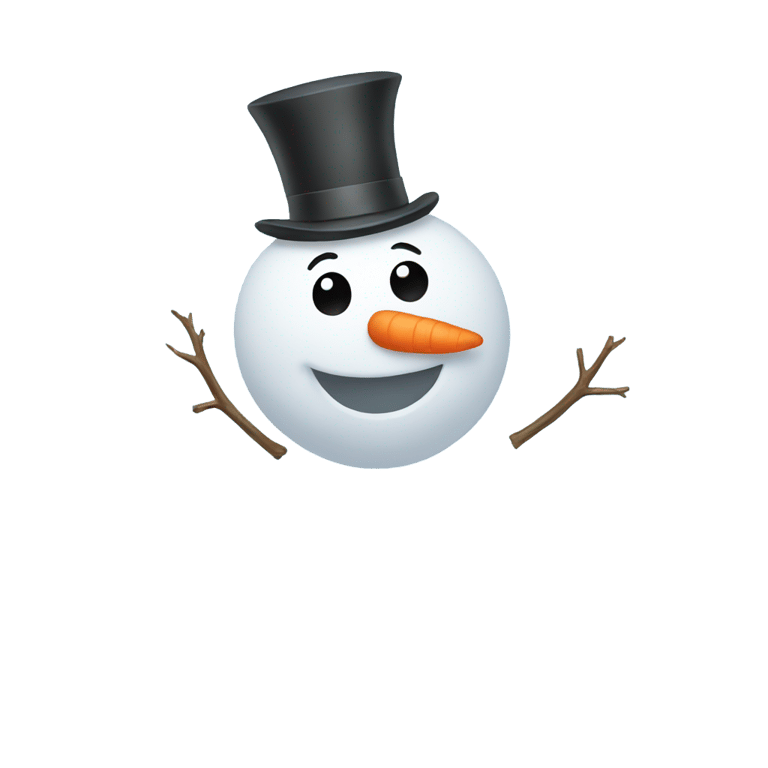 genmoji: Snowman Clouds