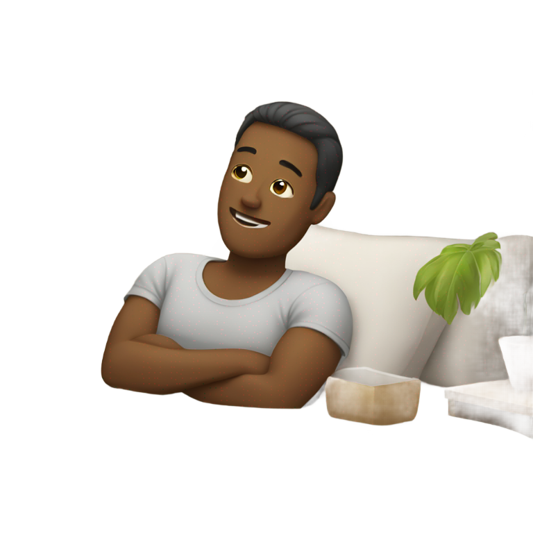 genmoji: relaxed person