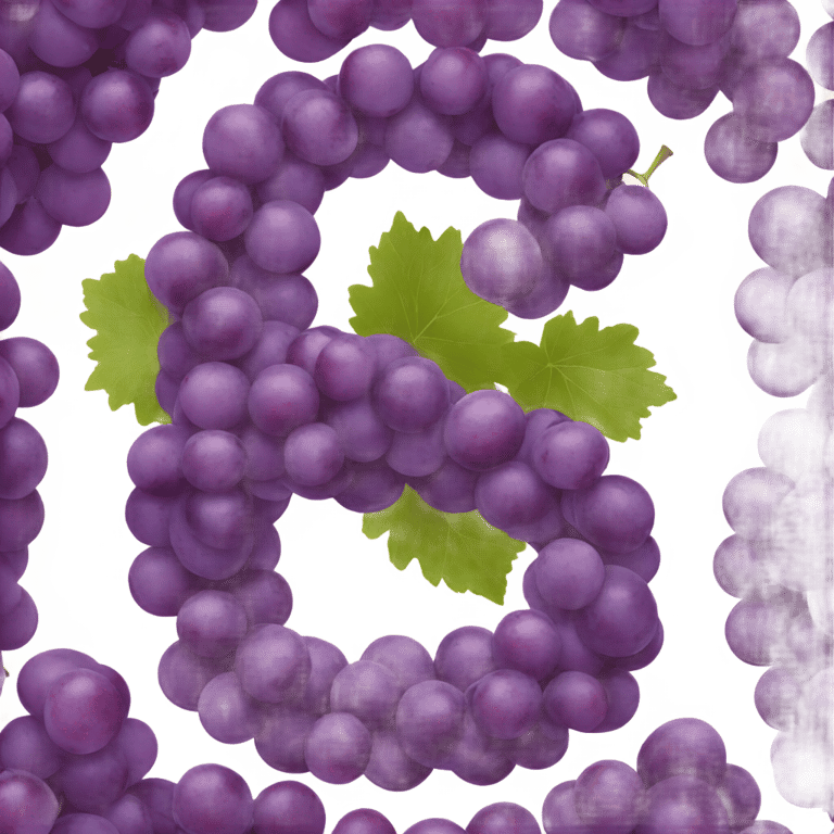 絵文字：Letter g made out of grapes