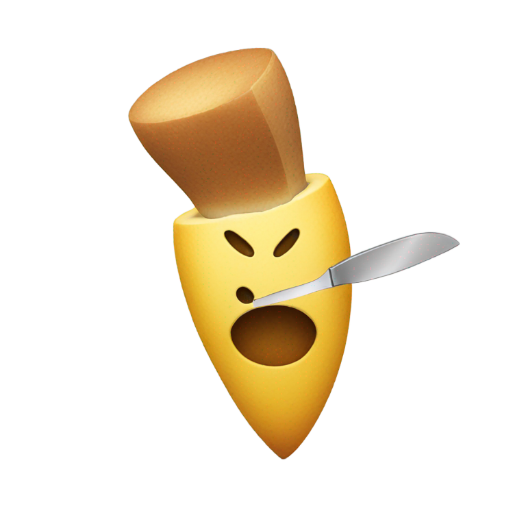 genmoji：一个拿着刀子的威胁表情符号