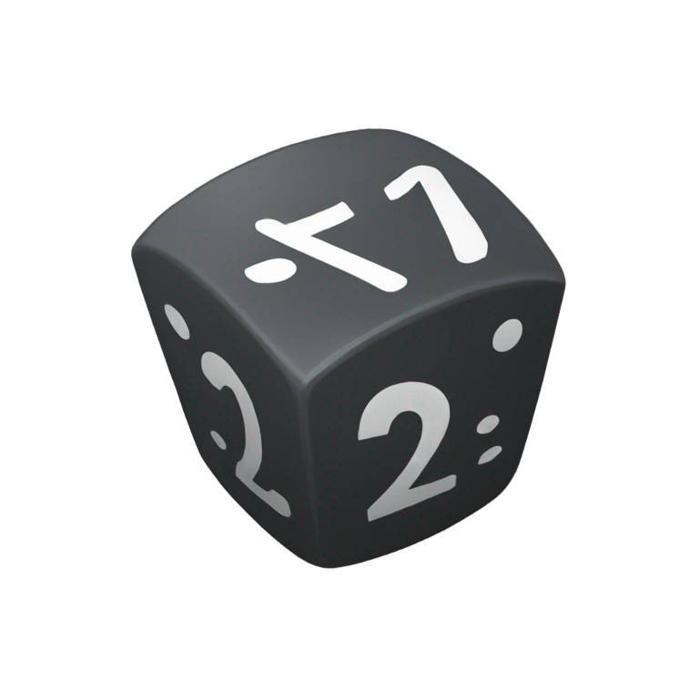 genmoji: a 12 sides die