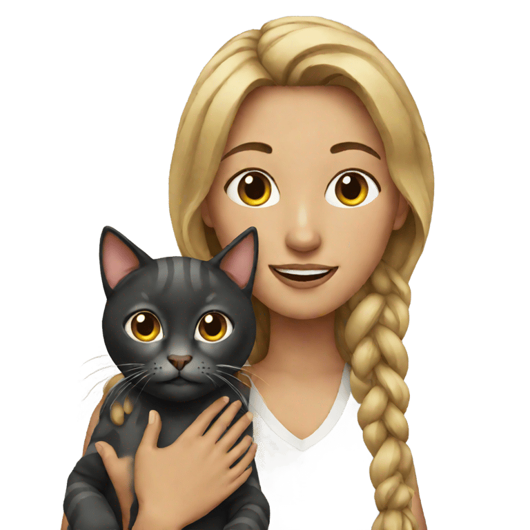 genmoji：女人和猫
