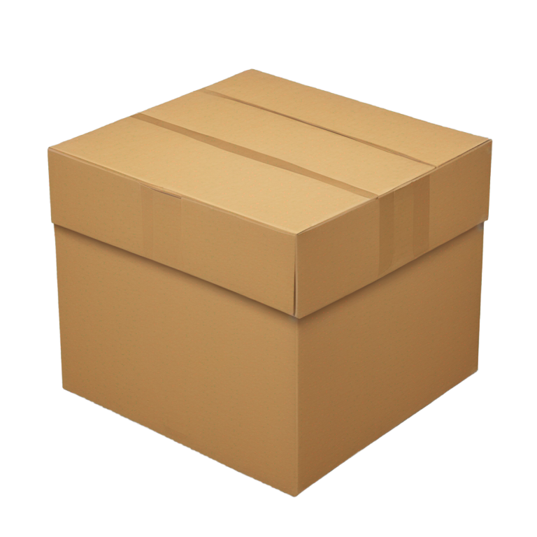 genmoji : Boîte en carton 3D