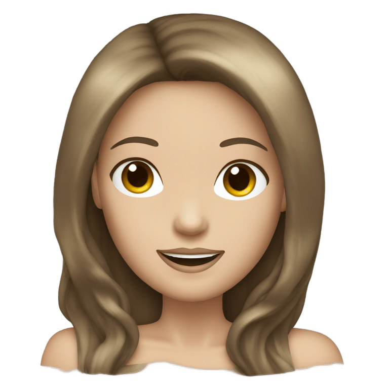 絵文字：White skin brown hair female disco dance