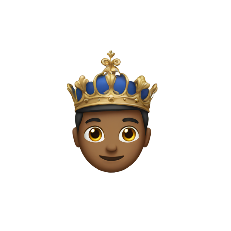 genmoji: Prince with a royal cap different