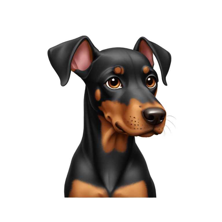 genmoji：一只杜宾犬幼崽