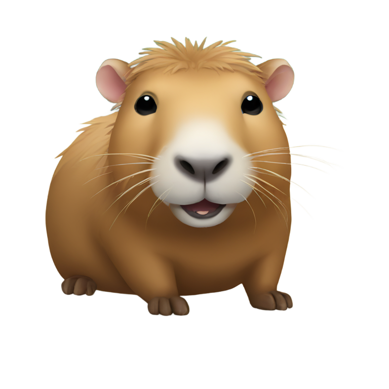 genmoji：水豚和珍珠奶茶