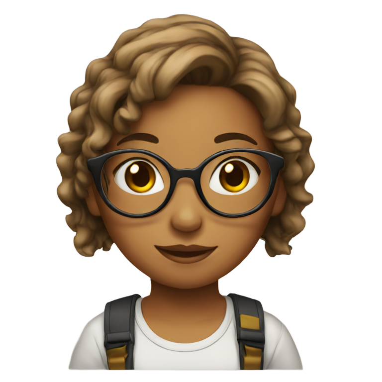 genmoji : Fille nerd