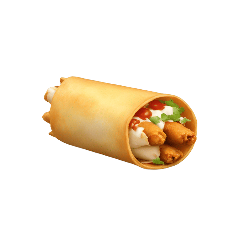 genmoji: Chicken taquito