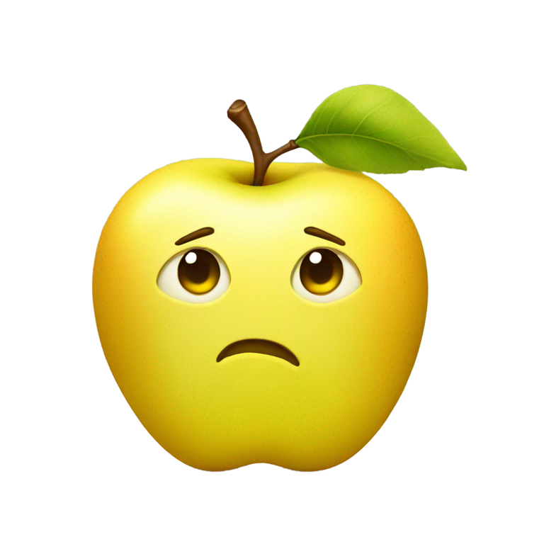 genmoji：黄苹果