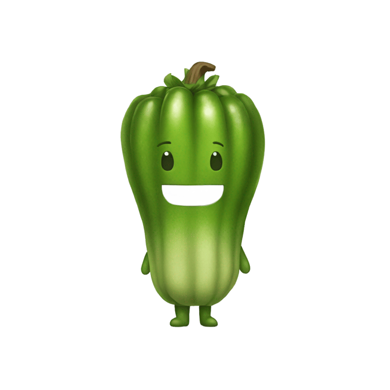 genmoji : A pomarain  in a pickle costume