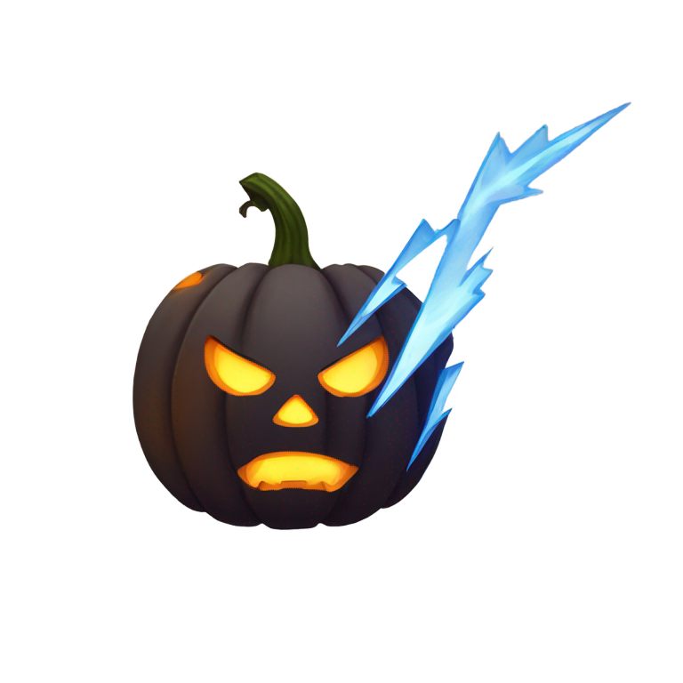 絵文字：⚡ 😡 🎃