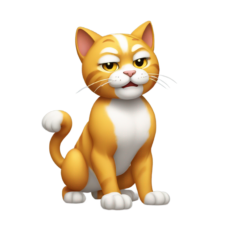 genmoji：强壮的猫展示肌肉