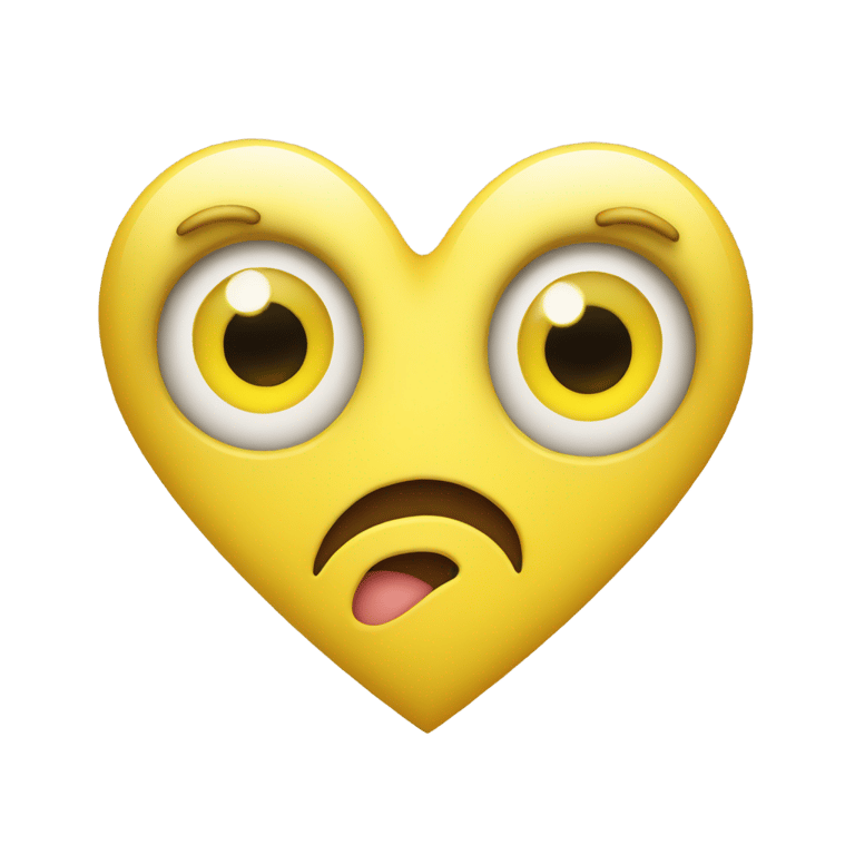 genmoji : yellow heart with eyes