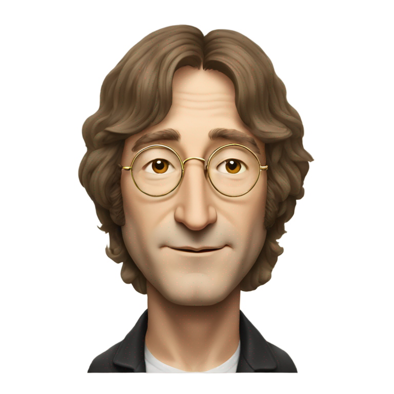 genmoji：约翰·列侬的照片