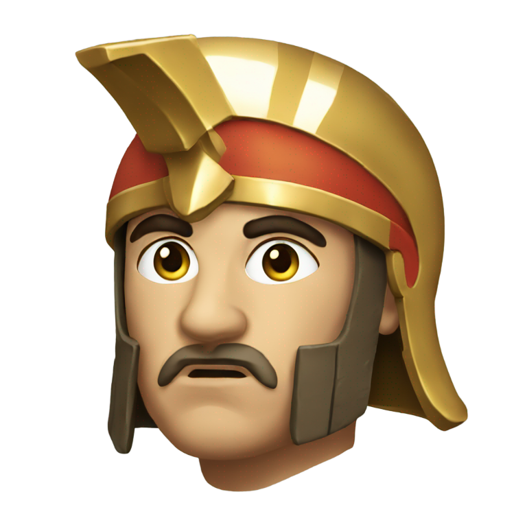 genmoji：Greek Hoplite head