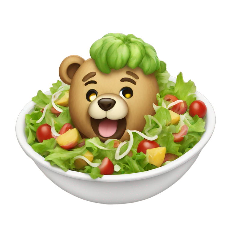 genmoji：龙卷风 沙拉 熊