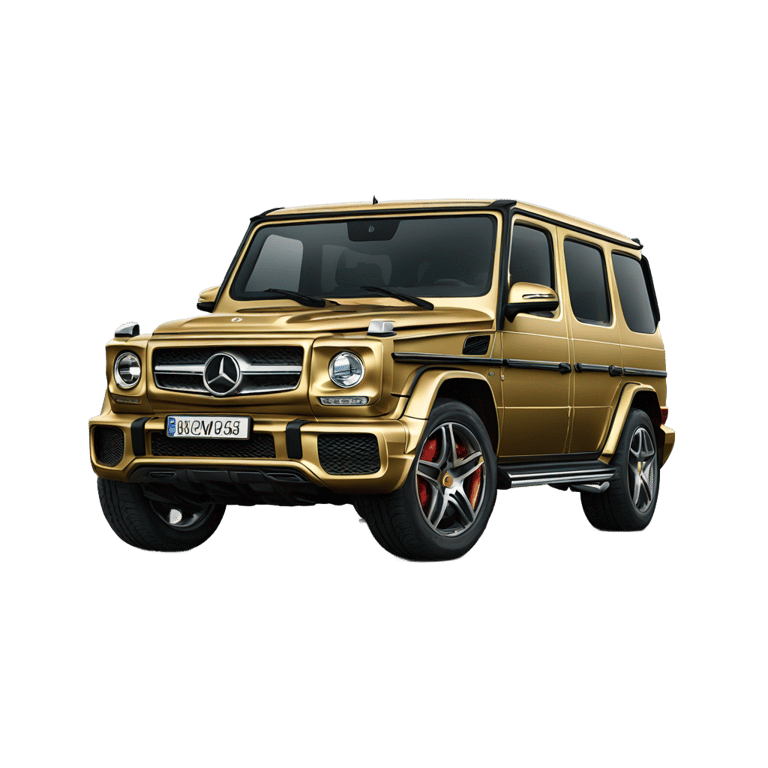 genmoji : Verso, or réaliste, Mercedes classe G AMG