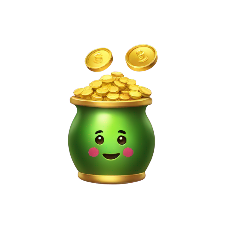 genmoji: Las Vegas pot of gold