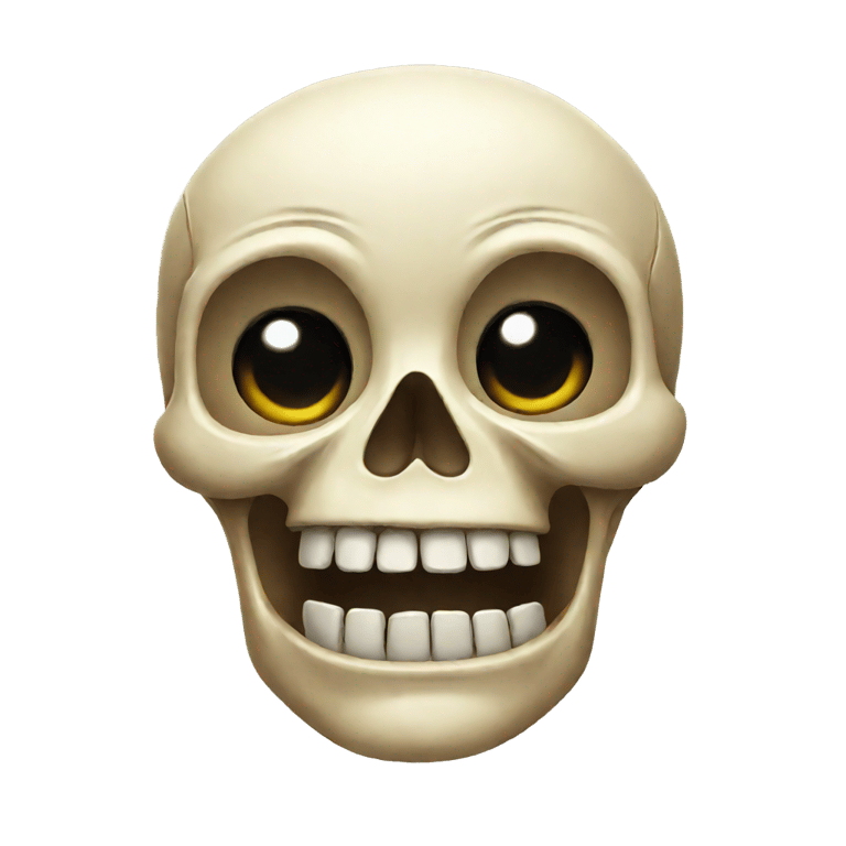 genmoji：惊讶的头骨
