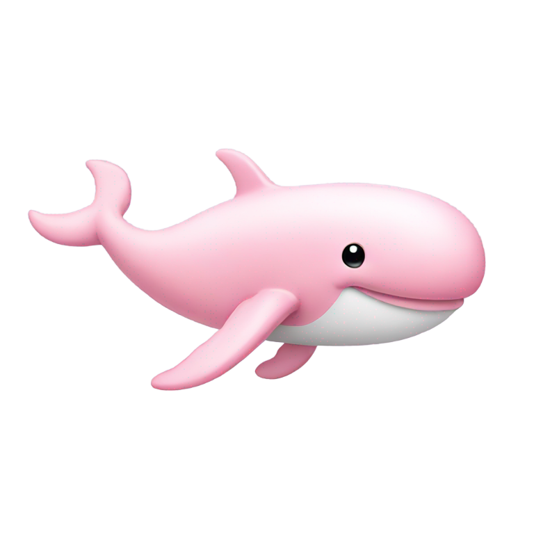 genmoji: light pink whale
