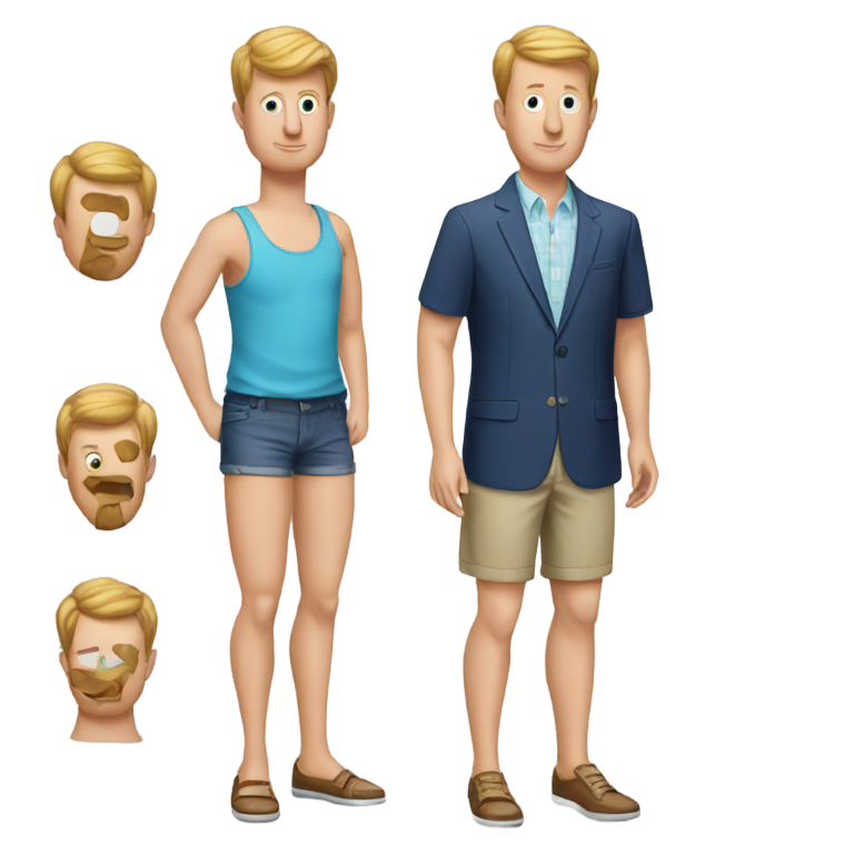 genmoji：肯·詹宁斯穿着短裤