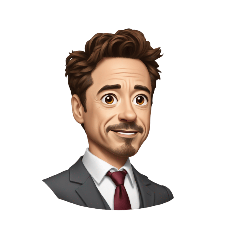 genmoji : Robert Downey Jr