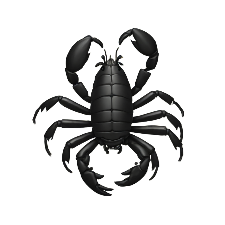 genmoji: black scorpion