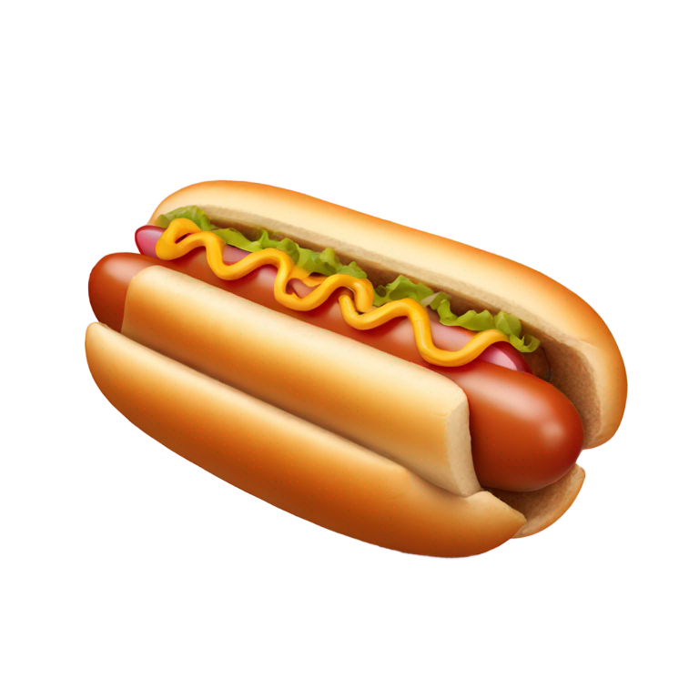 genmoji : Hot-dog avec un visage